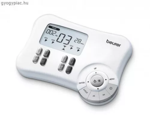 Beurer EM 80 izomstimulátor. Digitális TENS/EMS készülék 3 az 1-ben fájdalomterápiára, izomstimulálásra, masszírozásra, 5 év garancia