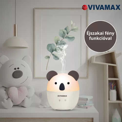 Koala Ultrahangos illóolaj párologtató éjszakai fény funkcióval