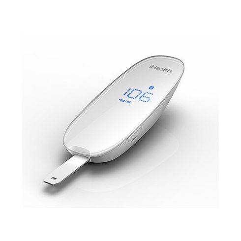 iHealth Gluco kit-smart BG5 vércukorszintmérő, 1db ujjbegyszúró, 10db lándzsa, 1db mini USB töltőkábel 2év jótállás