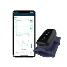   Viatom Oxyfit Pulzoximéter – 4 óra folyamatos véroxigénszint mérés