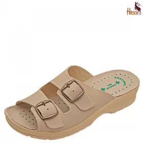 HirschBio női bézs papucs 35, 36, 39-41