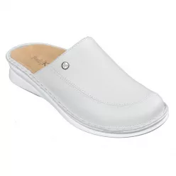   KomfortStyle 07-5050 kényelmesen széles bőr női fehér klumpa 35-42