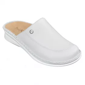   KomfortStyle 07-5050 kényelmesen széles bőr női fehér klumpa 35-42