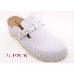   KomfortStyle 21-5329 kényelmesen széles bőr női fehér klumpa 36-41
