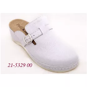   KomfortStyle 21-5329 kényelmesen széles bőr női fehér klumpa 36-41