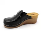 Leon Comfortstep 1001 fekete női bőr papucs 36-41