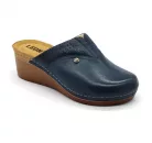 Leon Comfortstep 1002 kék női bőr papucs 36-41