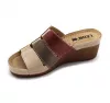 Leon Comfortstep 1009 női bőr bézs-barna-rose papucs 36-41