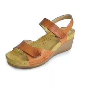 Leon Comfortstep 1041 barna női bőr szandál 38
