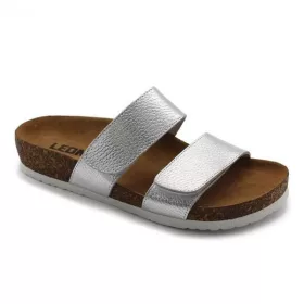   Leon Comfortstep 4000 női ezüst papucs 35-40 -Birkenstockhoz hasonlatos talppal