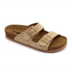   Leon Comfortstep 4010 női bézs papucs 36-40 -Birkenstockhoz hasonlatos talppal