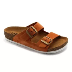   Leon Comfortstep 4010 női narancssárga papucs 35-38, 40, 41  -Birkenstockhoz hasonlatos talppal