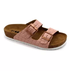   Leon Comfortstep 4010 női rose-kockás papucs 35-41 -Birkenstockhoz hasonlatos talppal