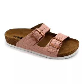   Leon Comfortstep 4010 női rose-kockás papucs 35-41 -Birkenstockhoz hasonlatos talppal