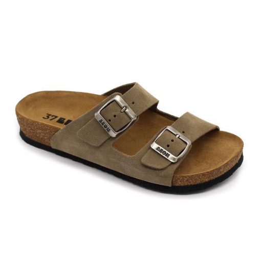 Leon Comfortstep 4010 női szürke papucs 36-41 -Birkenstockhoz hasonlatos talppal