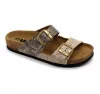 Leon Comfortstep 4011 női arany-kígyó papucs 35-39 -Birkenstockhoz hasonlatos talppal
