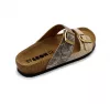 Leon Comfortstep 4011 női arany-kígyó papucs 35-39 -Birkenstockhoz hasonlatos talppal