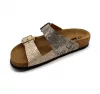 Leon Comfortstep 4011 női arany-kígyó papucs 35-39 -Birkenstockhoz hasonlatos talppal
