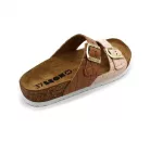 Leon Comfortstep 4011 női barna-púder papucs 35-40 -Birkenstockhoz hasonlatos talppal