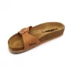 Leon Comfortstep 4021 barna női bőr papucs 36-41 -Birkenstockhoz hasonlatos talppal