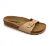 Leon Comfortstep 4021 bézs női bőr papucs 36-41 -Birkenstockhoz hasonlatos talppal