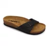 Leon Comfortstep 4021 fekete női bőr papucs 36-41 -Birkenstockhoz hasonlatos talppal