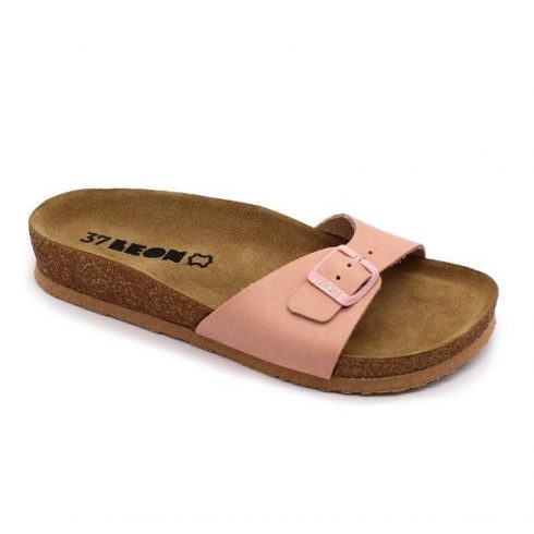 Leon Comfortstep 4021 rose női bőr papucs 36-40 -Birkenstockhoz hasonlatos talppal