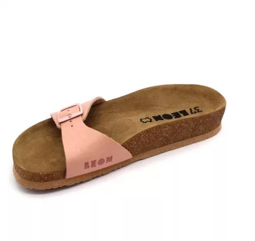 Leon Comfortstep 4021 rose női bőr papucs 36-40 -Birkenstockhoz hasonlatos talppal