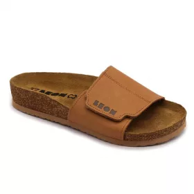   Leon Comfortstep 4022 barna női bőr papucs 37, 39, 40 -Birkenstockhoz hasonlatos talppal