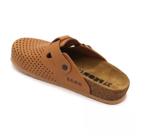 Leon Comfortstep 4250 barna bőr klumpa 36-41-Birkenstockhoz hasonlatos talppal