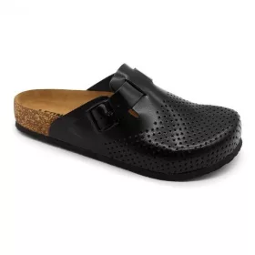   Leon Comfortstep 4700 fekete férfi bőr klumpa 42-46  -Birkenstockhoz hasonlatos talppal
