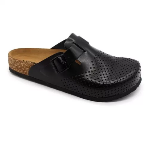 Leon Comfortstep 4700 fekete férfi bőr klumpa 42-46  -Birkenstockhoz hasonlatos talppal