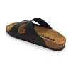 Leon Comfortstep 4723 fekete férfi bőr papucs 42-46 -Birkenstockhoz hasonlatos talppal