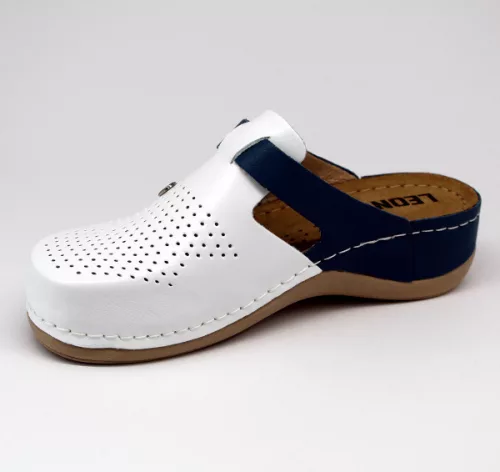Leon Comfortstep 901 kék női bőr papucs 35-42