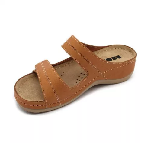 Leon Comfortstep 907 barna női bőr papucs 36-41