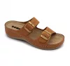 Leon Comfortstep 908 női barna bőr papucs 36-41