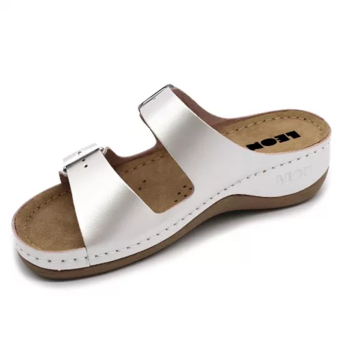 Leon Comfortstep 908 női perla bőr papucs 36-41