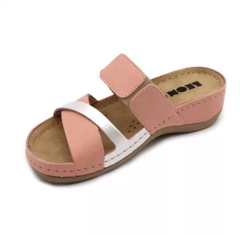 Leon Comfortstep 909 női rose bőr papucs 36-41