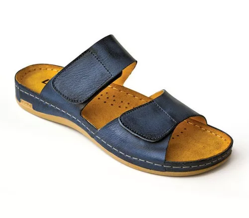 Leon Comfortstep 952 kék női bőr papucs 36-41