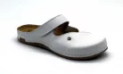 Leon Comfortstep 953 fehér bőr-textil papucs bütykös lábra 36-41