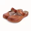 Leon Comfortstep 953 barna bőr-textil papucs bütykös lábra 36-41