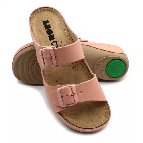 Leon Comfortstep 955 női rose bőr papucs 36-41
