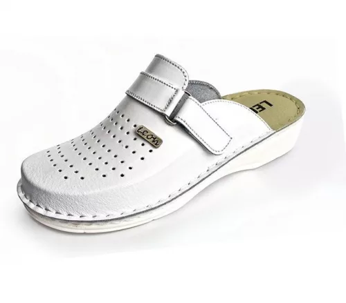 Leon Comfortstep V230 fehér férfi bőr klumpa 41-46
