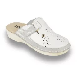  Leon Comfortstep V261 fehér női bőr papucs 36-42 (munkavédelmi)