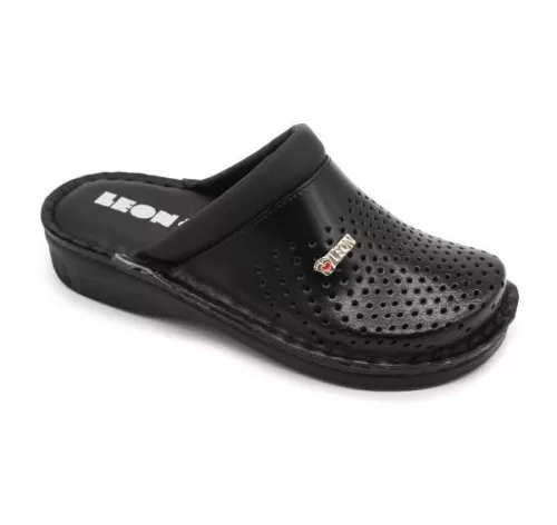 Leon Comfortstep V262 fekete női bőr papucs 36-41