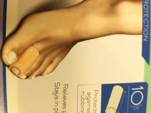 ZSELÉS LÁBUJJVÉDŐ CSŐ TEXTIL BEVONATTAL 10 cm, méretre vágható