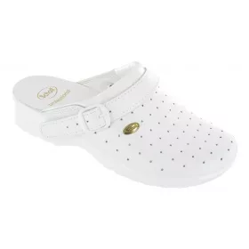   0Ft szállítás!   Scholl Standard CLOG RACY bőr FEHÉR klumpa 35-46