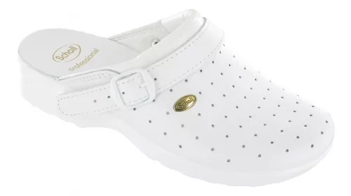 0Ft szállítás!   Scholl Standard CLOG RACY bőr FEHÉR klumpa 35-46