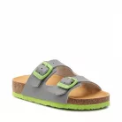 Scholl Kid Air Bag szürke zöld gyermek papucs BIOPRINT 27, 30, 33