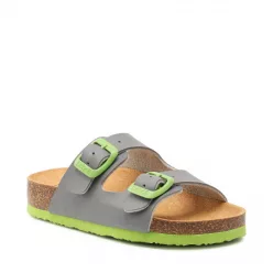   Scholl Kid Air Bag szürke zöld gyermek papucs BIOPRINT 27, 30, 33